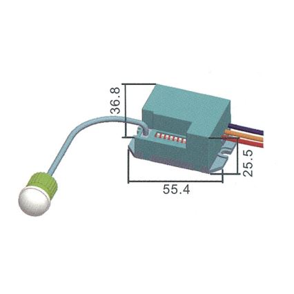 Judesio infra jutiklis PIR B 800W / 230V