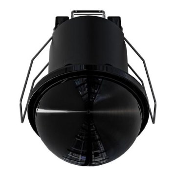 Judesio ir sutemų jutiklis, lubų įleidžiamasis, 360°, 1200W/230V, IP54, juodas