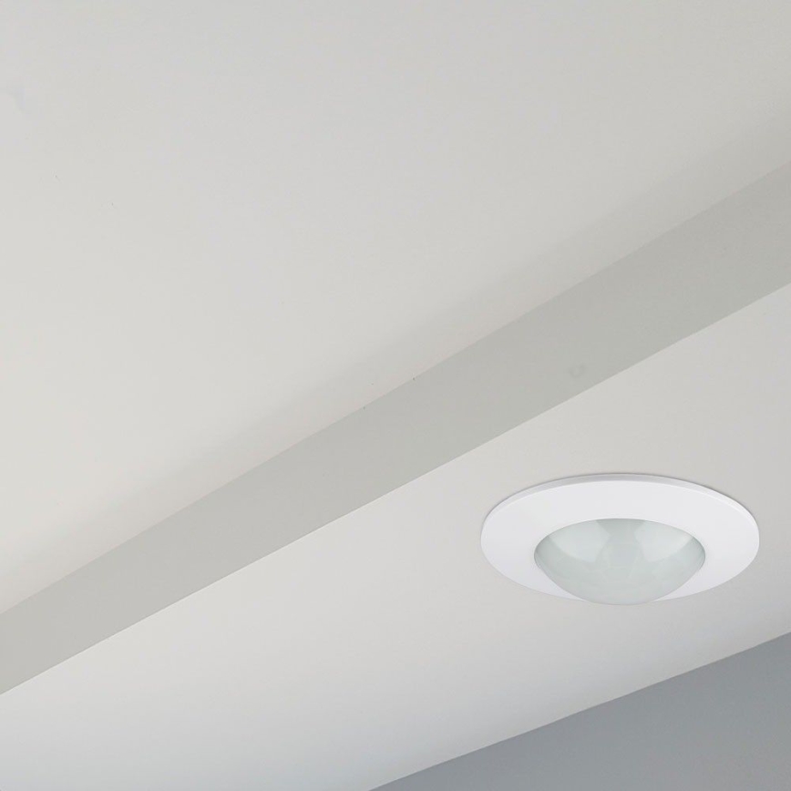 Judesio jutiklis įleidžiamas PIR 360° 300W/230V balta