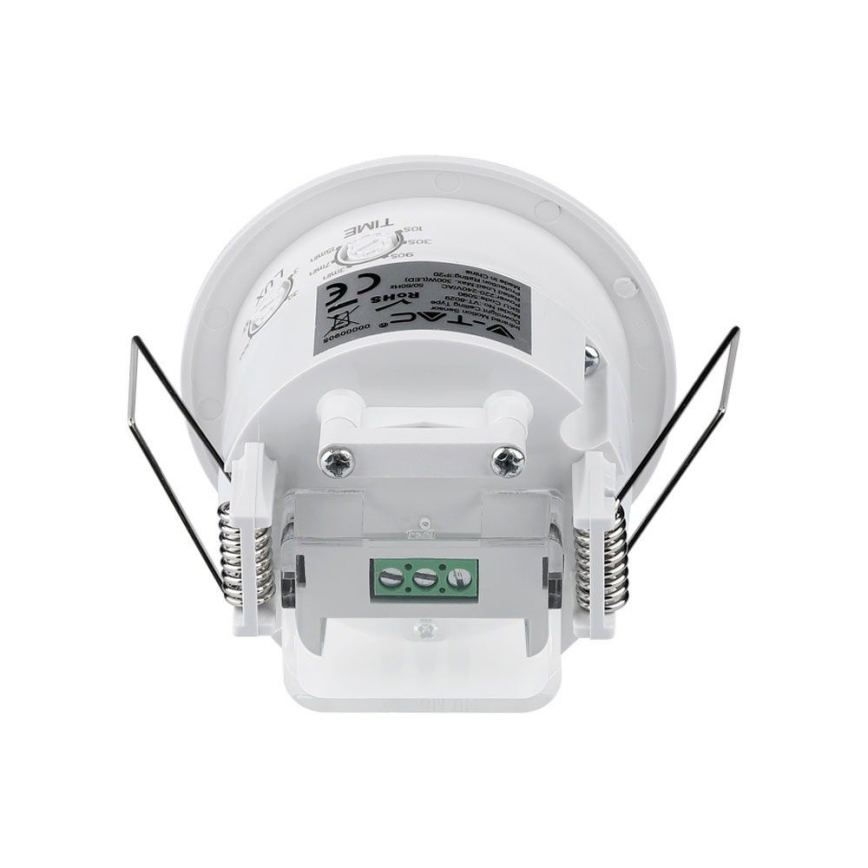 Judesio jutiklis įleidžiamas PIR 360° 300W/230V balta