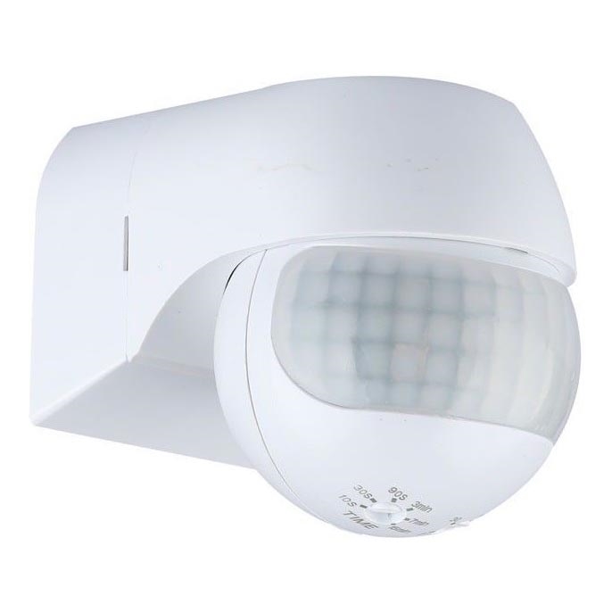 Judesio jutiklis PIR 180° 800W/230V IP44 balta