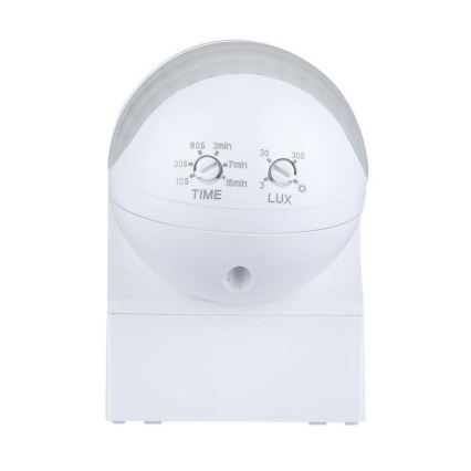 Judesio jutiklis PIR 180° 800W/230V IP44 balta