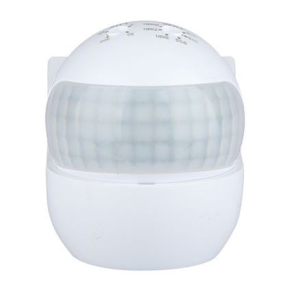 Judesio jutiklis PIR 180° 800W/230V IP44 balta