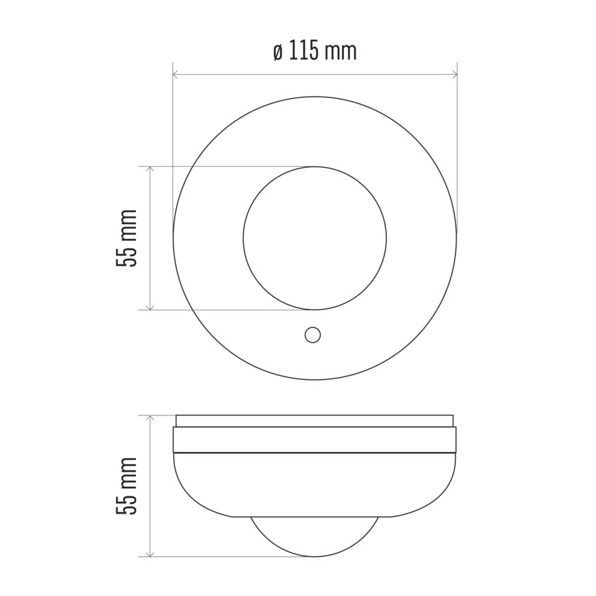 Judesio jutiklis PIR B 360 ° 1200W / 230V baltas