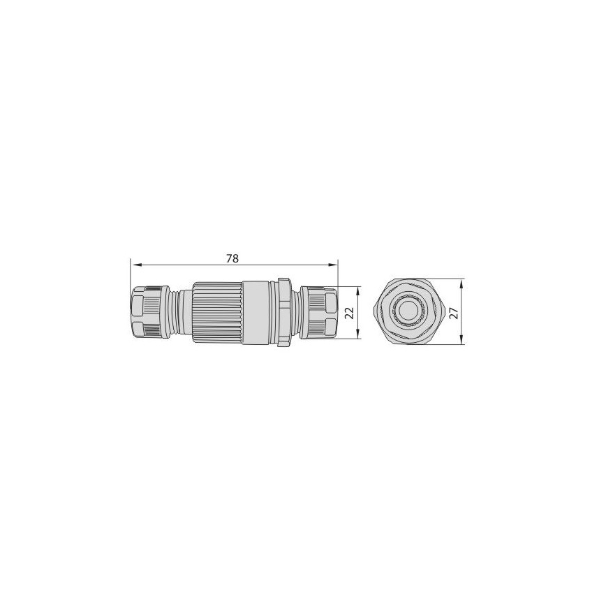 Jungiamasis kabelis 16A/250V IP68