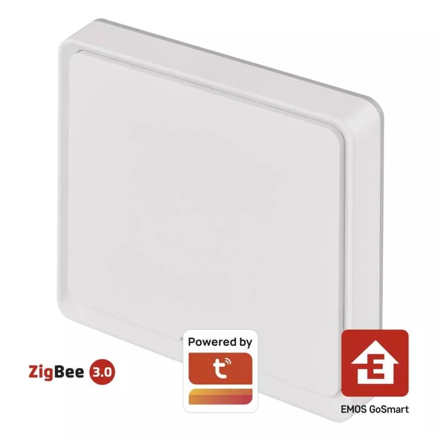 Jungiklis 1-mygtukas GoSmart 1xCR2430 Tuya balta