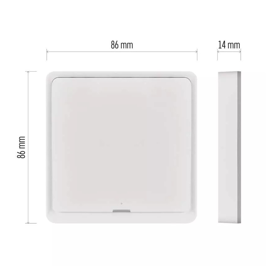 Jungiklis 1-mygtukas GoSmart 1xCR2430 Tuya balta