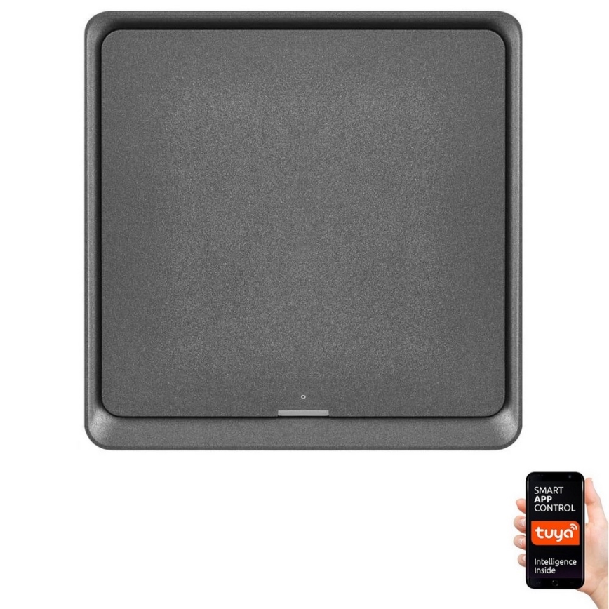 Jungiklis 1-mygtukas GoSmart 1xCR2430 Tuya juoda