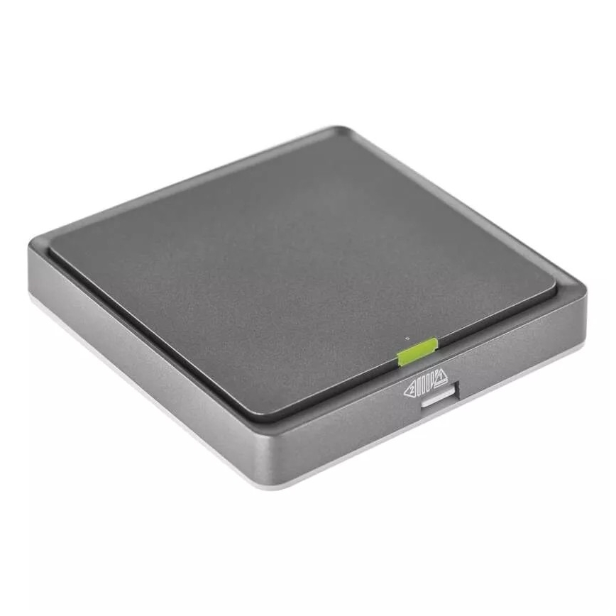 Jungiklis 1-mygtukas GoSmart 1xCR2430 Tuya juoda