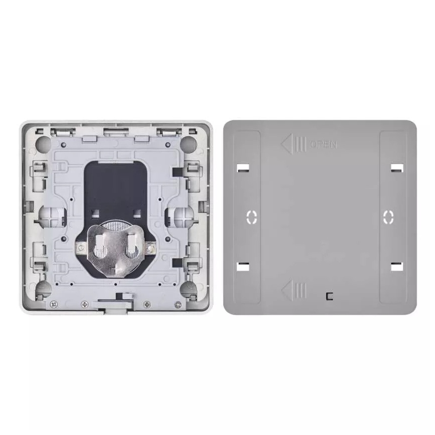 Jungiklis 2-mygtukai GoSmart 1xCR2430 Tuya juoda