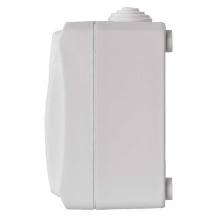 Jungiklis namų kintamasis nr. 6 su lizdu 250V/16A IP44 baltas