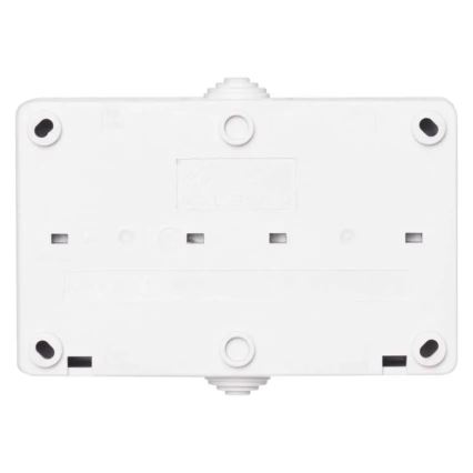 Jungiklis namų kintamasis nr. 6 su lizdu 250V/16A IP44 baltas