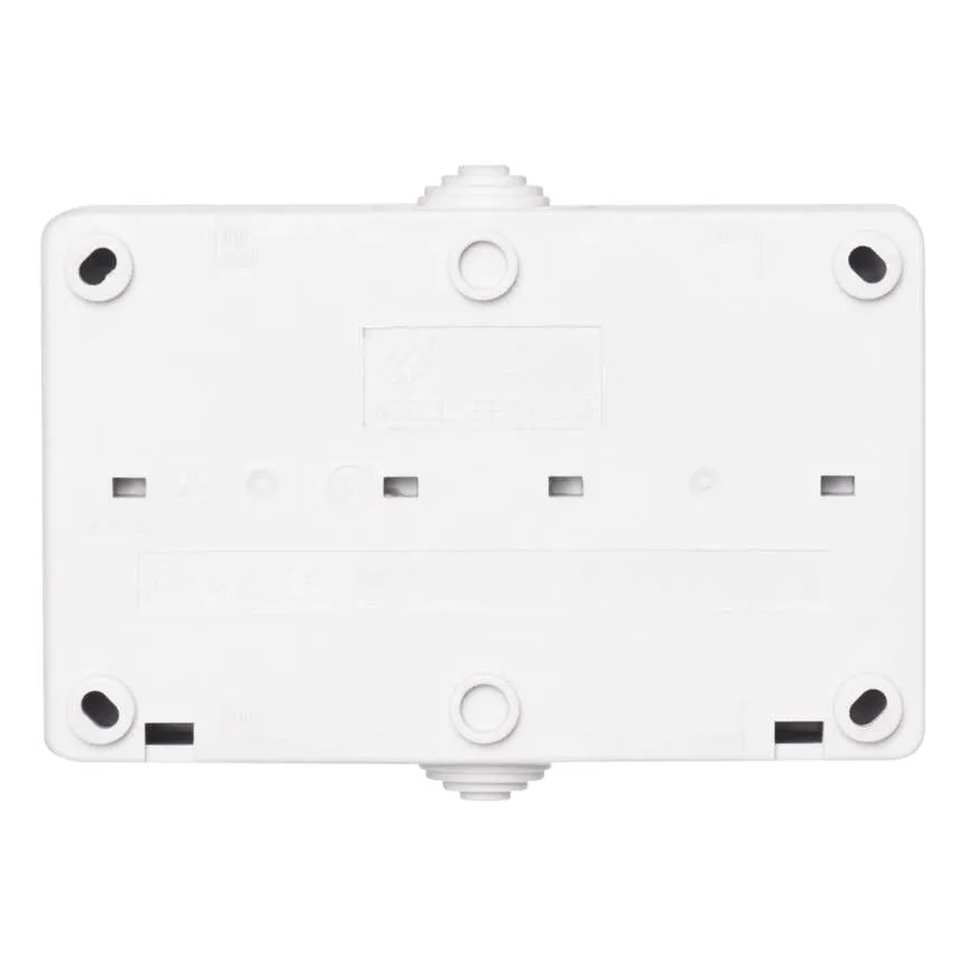 Jungiklis namų kintamasis nr. 6 su lizdu 250V/16A IP44 baltas