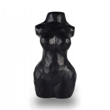 Juoda keraminė vaza 30 cm