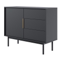 Juoda komoda ELI