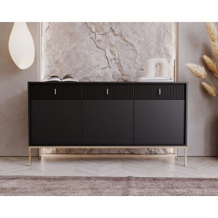 Juoda komoda SUE