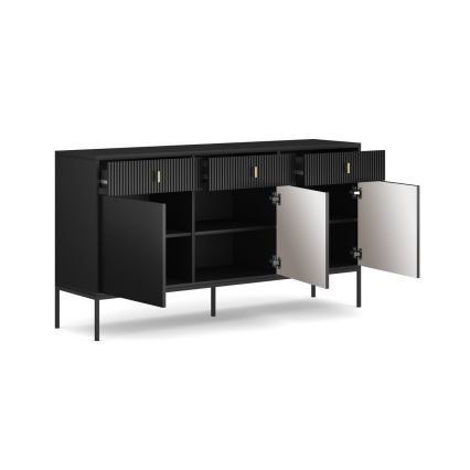 Juoda komoda SUE