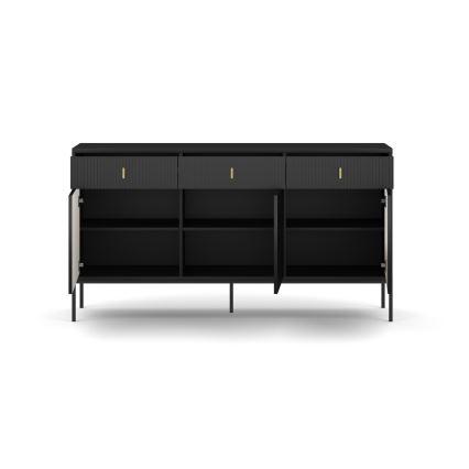 Juoda komoda SUE