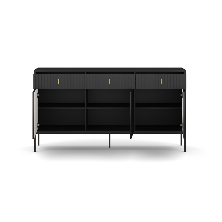 Juoda komoda SUE