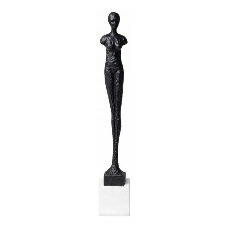 Juoda metalinė stalo dekoracija, 43 cm