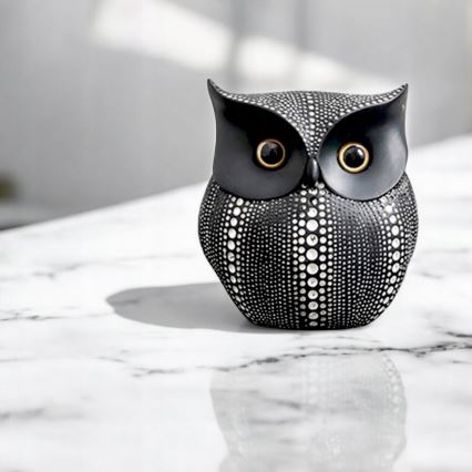 Juoda stalo dekoracija, 15 cm