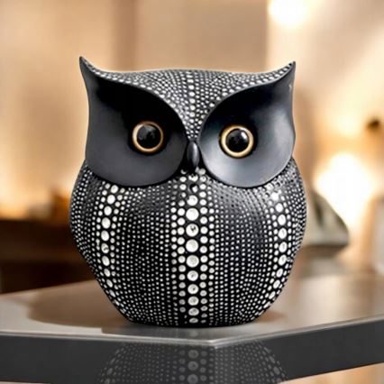 Juoda stalo dekoracija, 15 cm