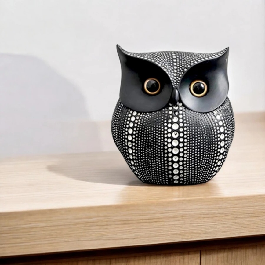 Juoda stalo dekoracija, 15 cm