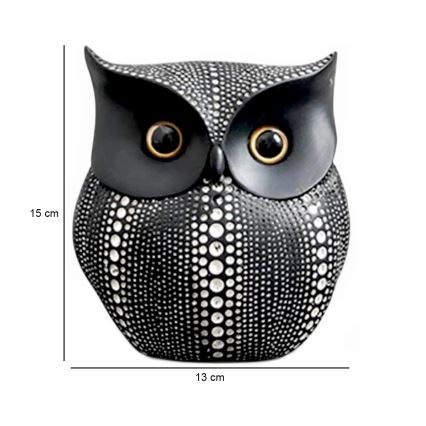 Juoda stalo dekoracija, 15 cm
