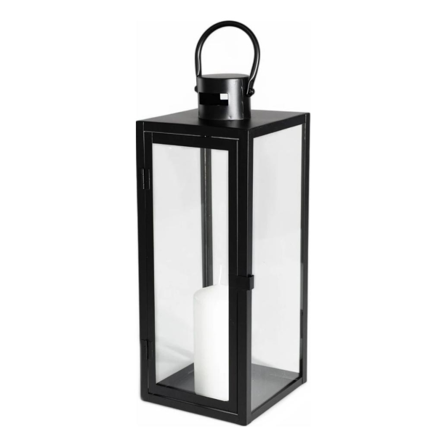 Juodas dekoratyvinis žibintas, 63 cm