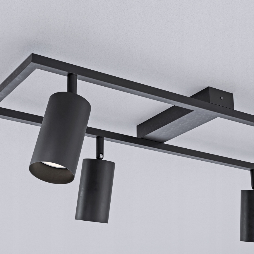 Juodas taškinis šviestuvas 4xGU10/30W/230V