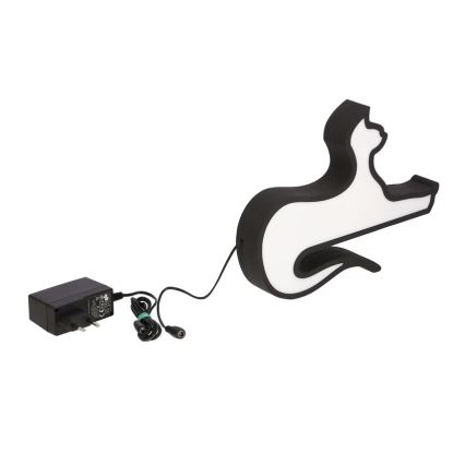 Juodasis CAT LED/13W/230V LED vaikiškas stalo lemputė