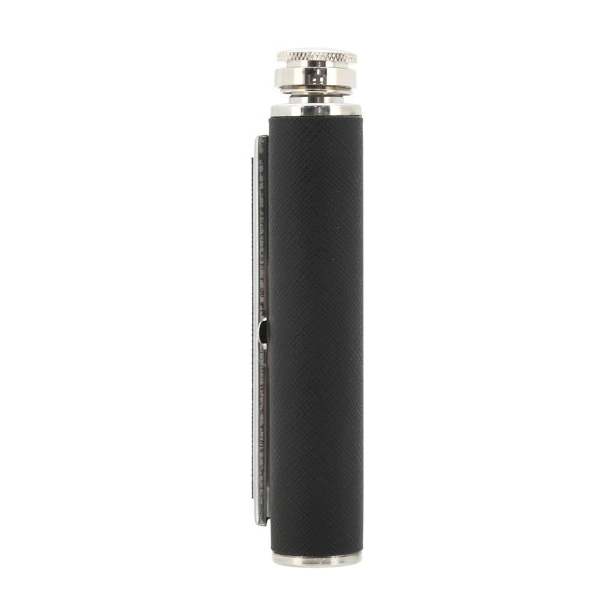 Juodos spalvos kolba su cigarų dėklu 175 ml