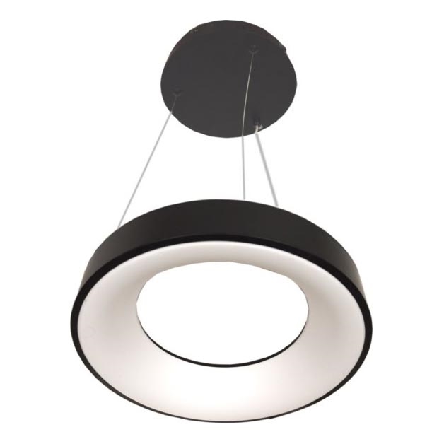 Juostinis LED šviestuvas DRAX LED/32W/230V 4000K, Ø 38 cm, juodas
