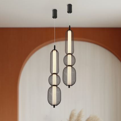 Juostinis LED šviestuvas PUMA LED/15W/230V, 14 cm, juodas
