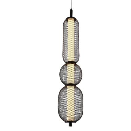Juostinis LED šviestuvas PUMA LED/15W/230V, 14 cm, juodas