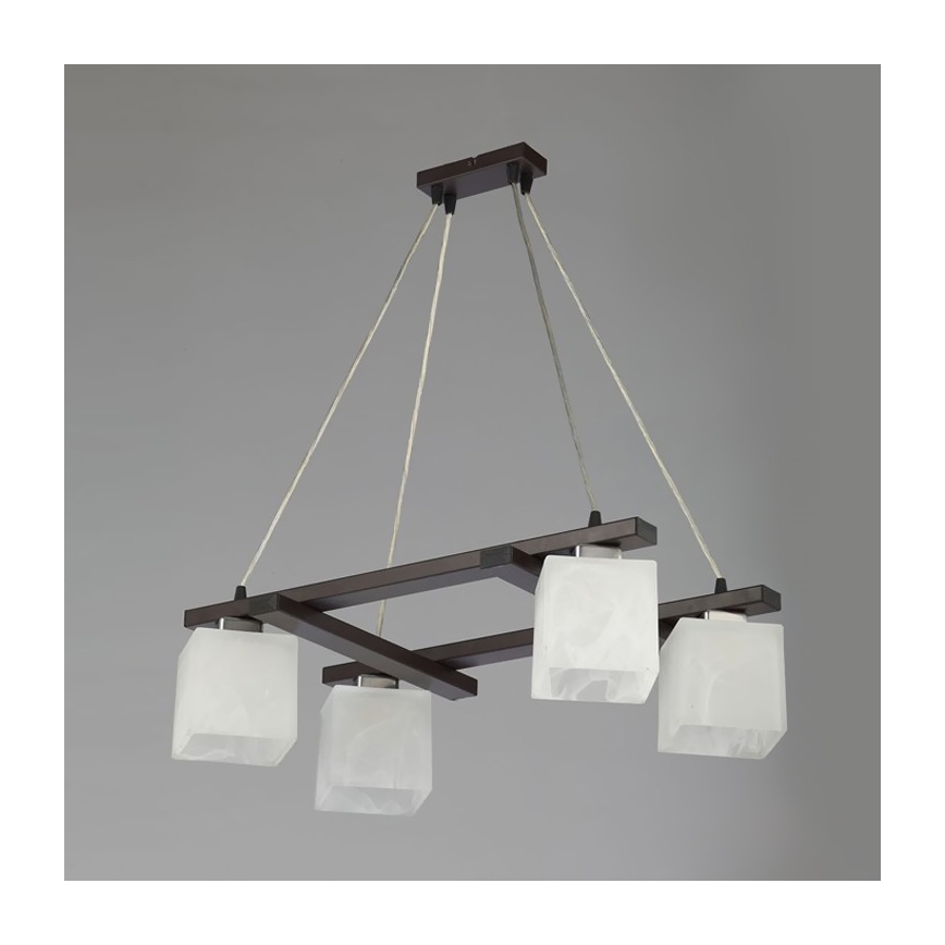 Jupiter 1098 - PO4 - Pakabinamas sietynas POLA 4xE27/60W/230V wenge