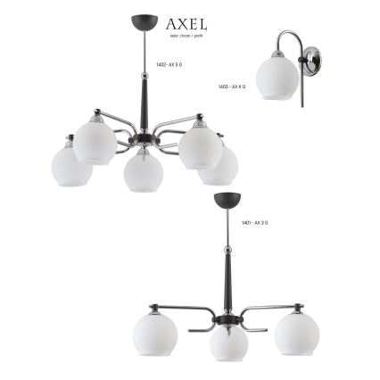 Jupiter 1401 - AX 3 G - Sietynas ant strypo AXEL 3xE27/60W/230V
