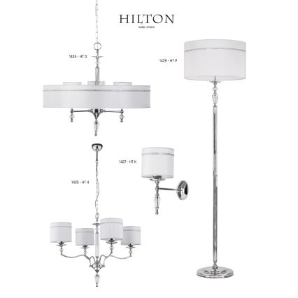 Jupiter 1424 - Pakabinamas šviestuvas HILTON su grandinėle 3xE27/60W/230V
