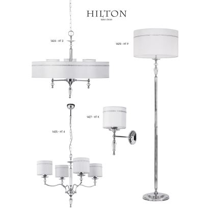 Jupiter 1426- Sietynas ant grandinės HILTON 6xE27/60W/230V