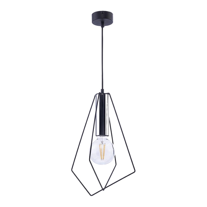 Jupiter 1661 - Pakabinamas sietynas KAIR 1xE27/60W/230V juoda/blizgus chromas