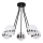 Jupiter 1715 - Sietynas ant stulpo ELFA 5xE14/40W/230V blizgus chromas
