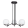 Jupiter 1723 - Sietynas ant stulpo SANTA 3xE14/40W/230V blizgus chromas