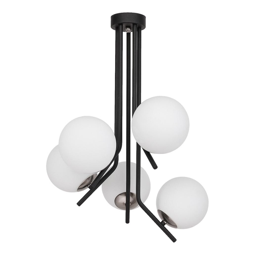 Jupiter 1737 - Sietynas ant stulpo TIM 5xE14/40W/230V blizgus chromas