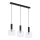 Jupiter 1857 - VA3 - Pakabinamas sietynas VANES 3xE27/60W/230V blizgus chromas/juoda