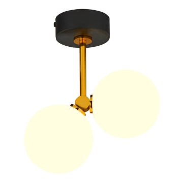 Jupiter 1918 - Sietynas ant stulpo LUNA 2xG9/40W/230V žalvaris/juodas