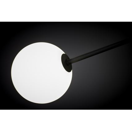 Jupiter 1998 - Sietynas ant stulpo MOKA 4xGU10/10W/230V + 4xG9/10W/230V juoda/balta