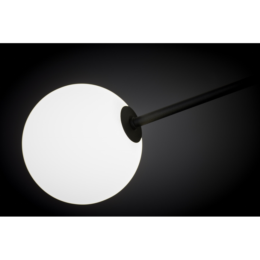 Jupiter 1998 - Sietynas ant stulpo MOKA 4xGU10/10W/230V + 4xG9/10W/230V juoda/balta