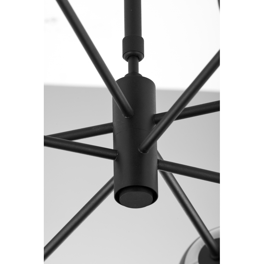 Jupiter 1998 - Sietynas ant stulpo MOKA 4xGU10/10W/230V + 4xG9/10W/230V juoda/balta