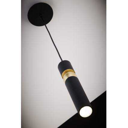 Jupiter 2003 - Pakabinamas sietynas ALAS 1xGU10/10W/230V juoda/auksas