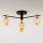 Jupiter 2031 - Tvirtinamas sietynas FIGARO 4xG9/10W/230V juoda/auksas/smėlio spalva
